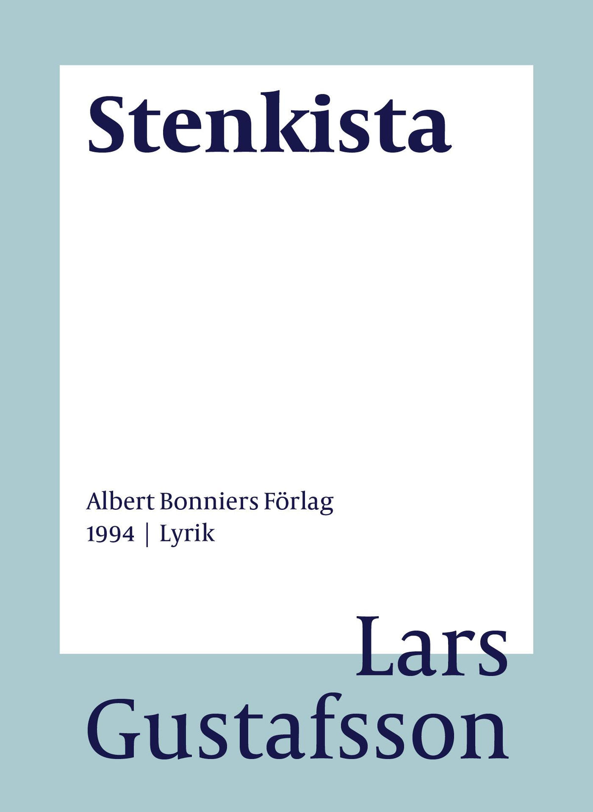 Stenkista : dikter – E-bok
