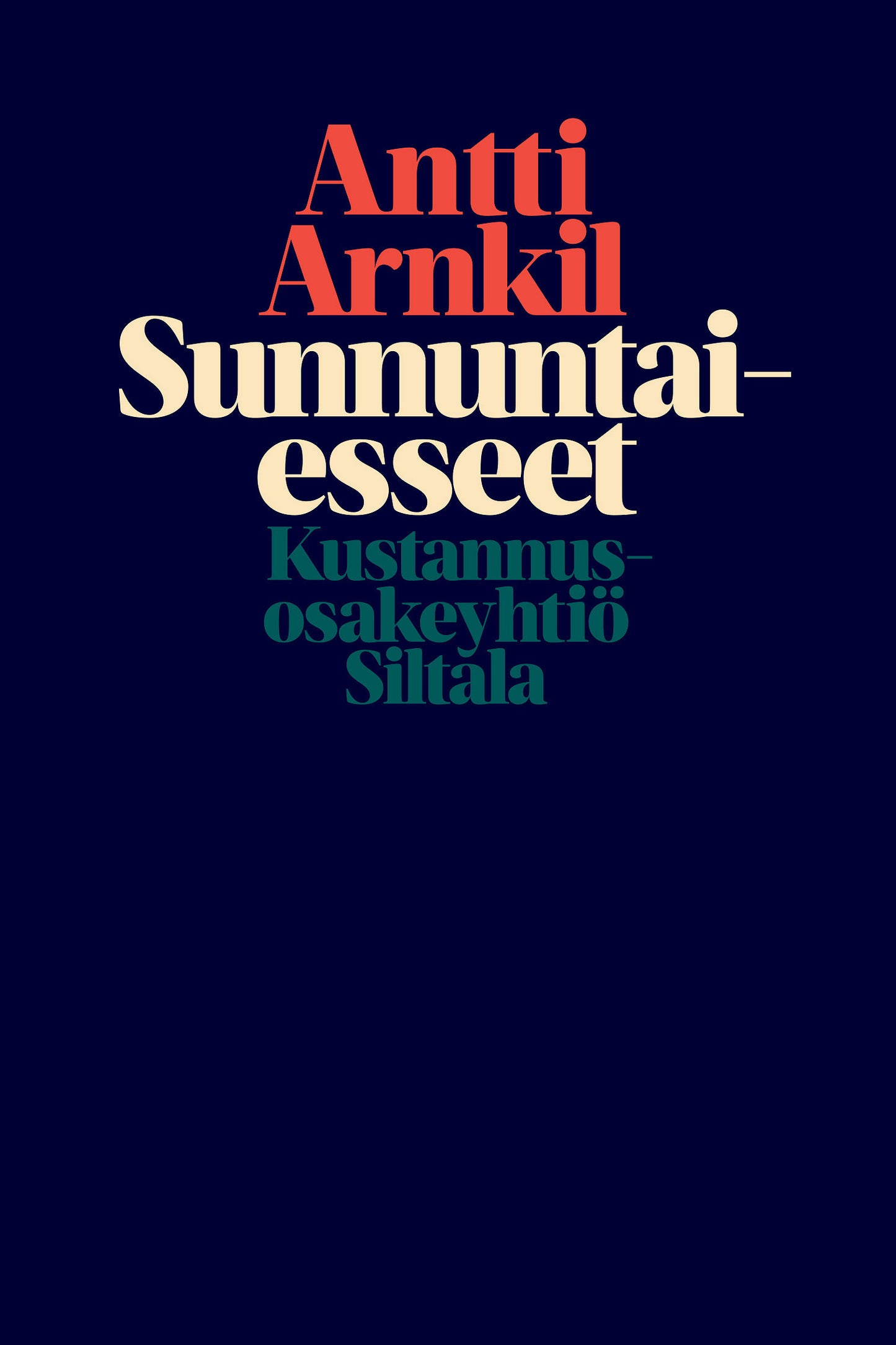 Sunnuntaiesseet – E-bok
