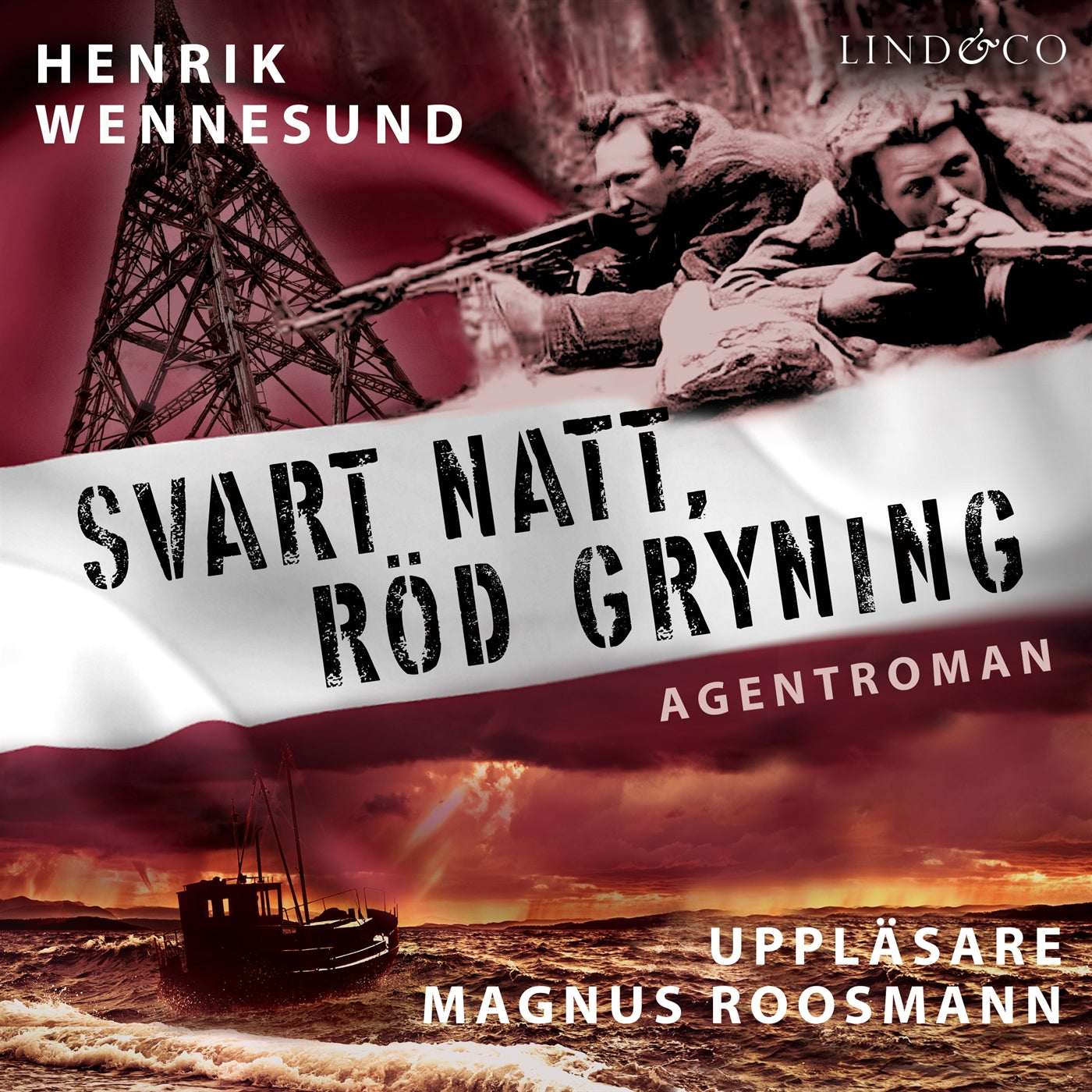 Svart natt, röd gryning – Ljudbok
