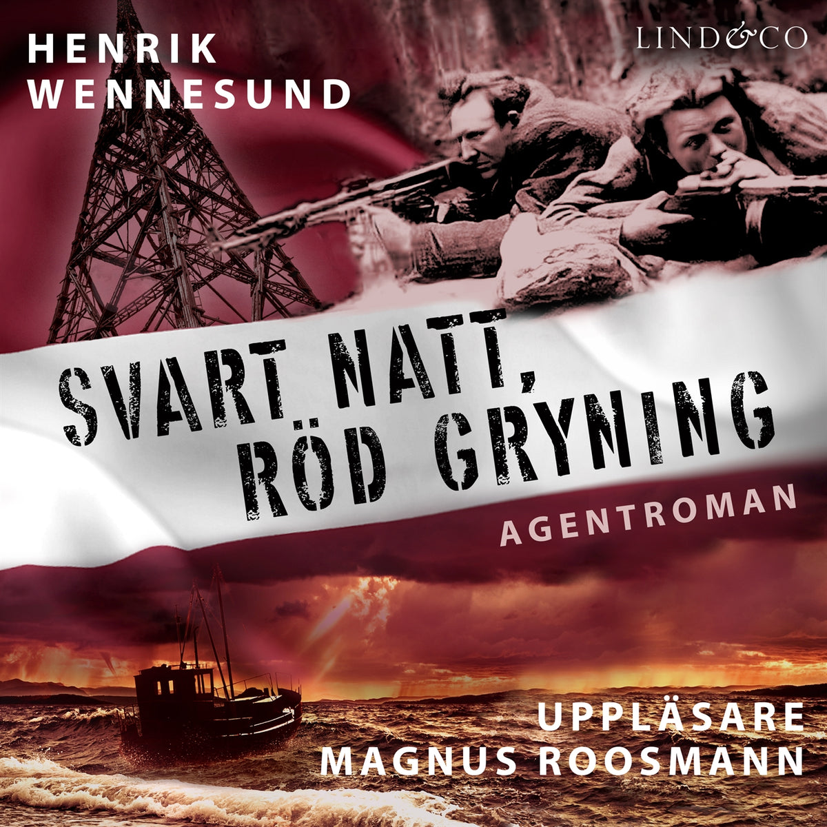 Svart natt, röd gryning – Ljudbok