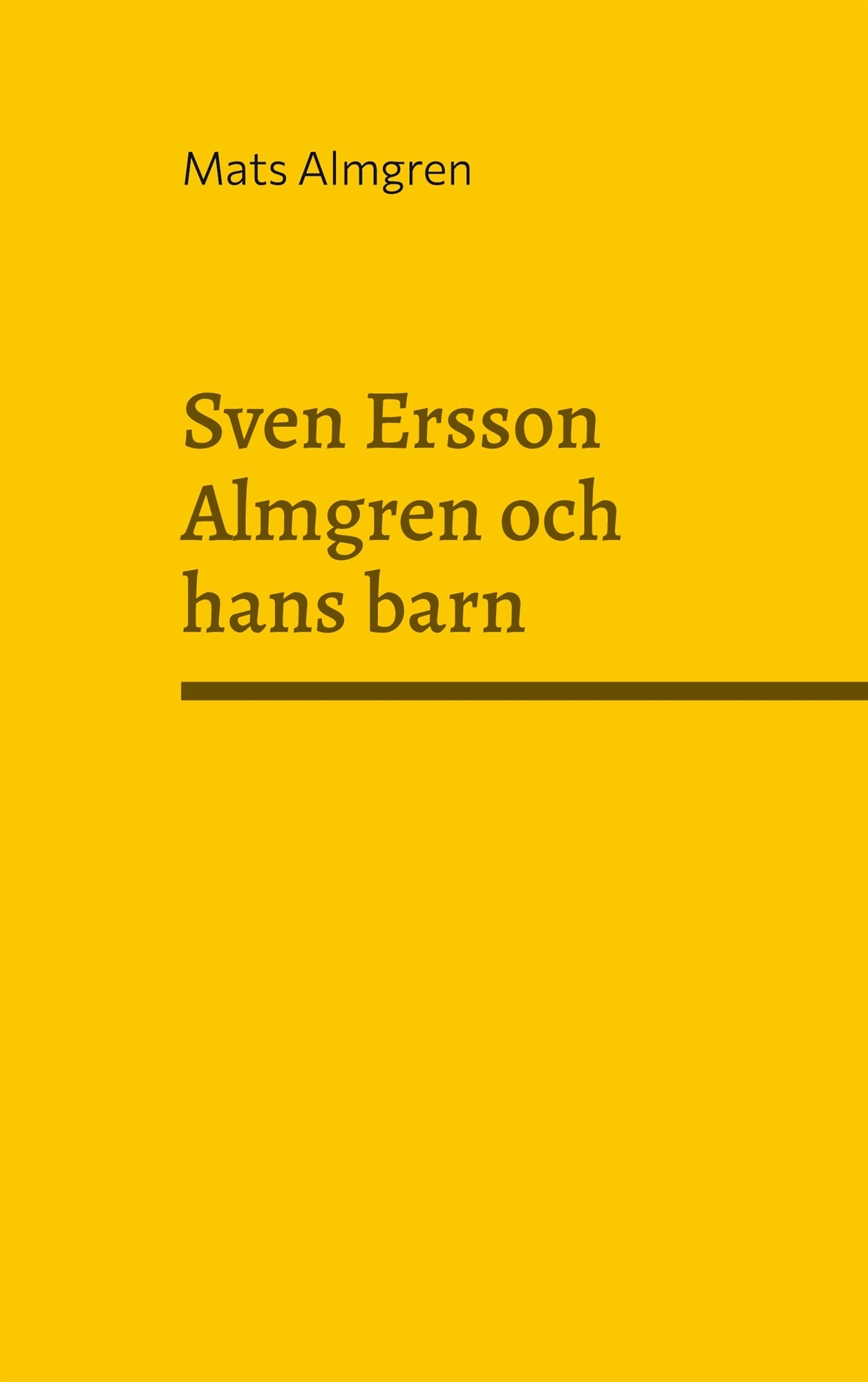 Sven Ersson Almgren och hans barn – E-bok