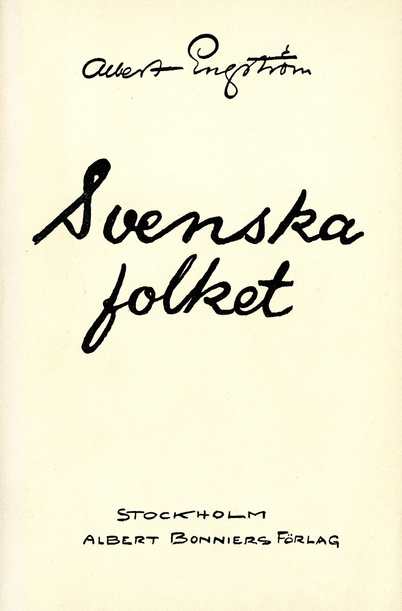 Svenska folket – E-bok