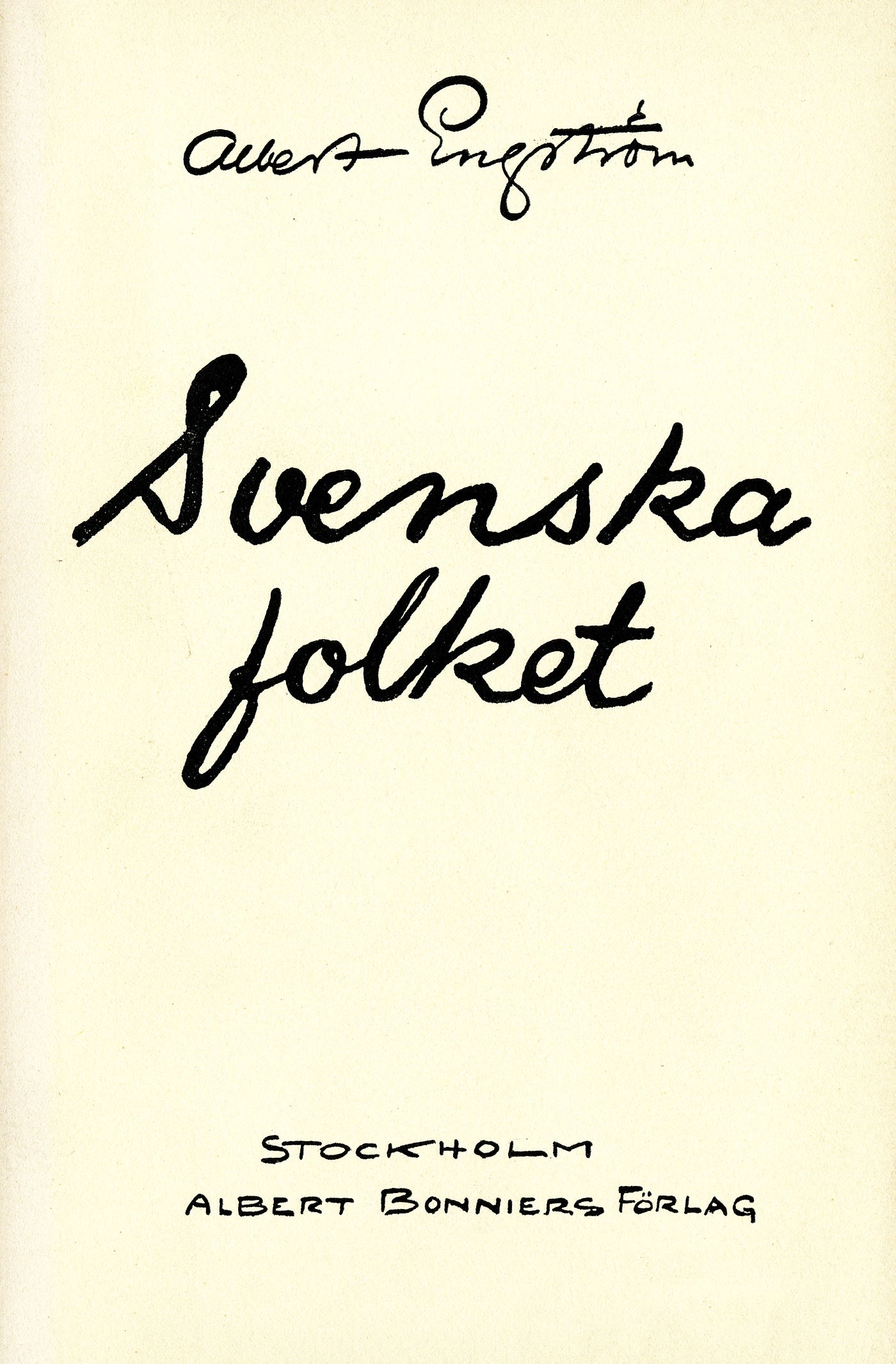 Svenska folket – E-bok