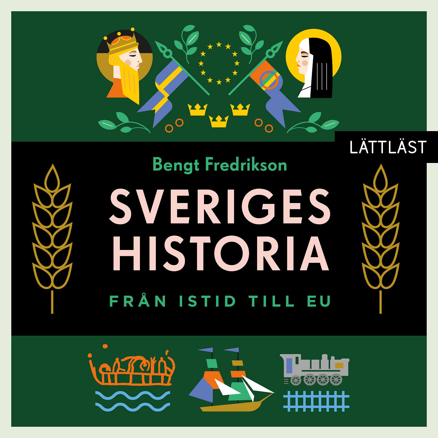 Sveriges historia – Från istid till EU (lättläst) – Ljudbok