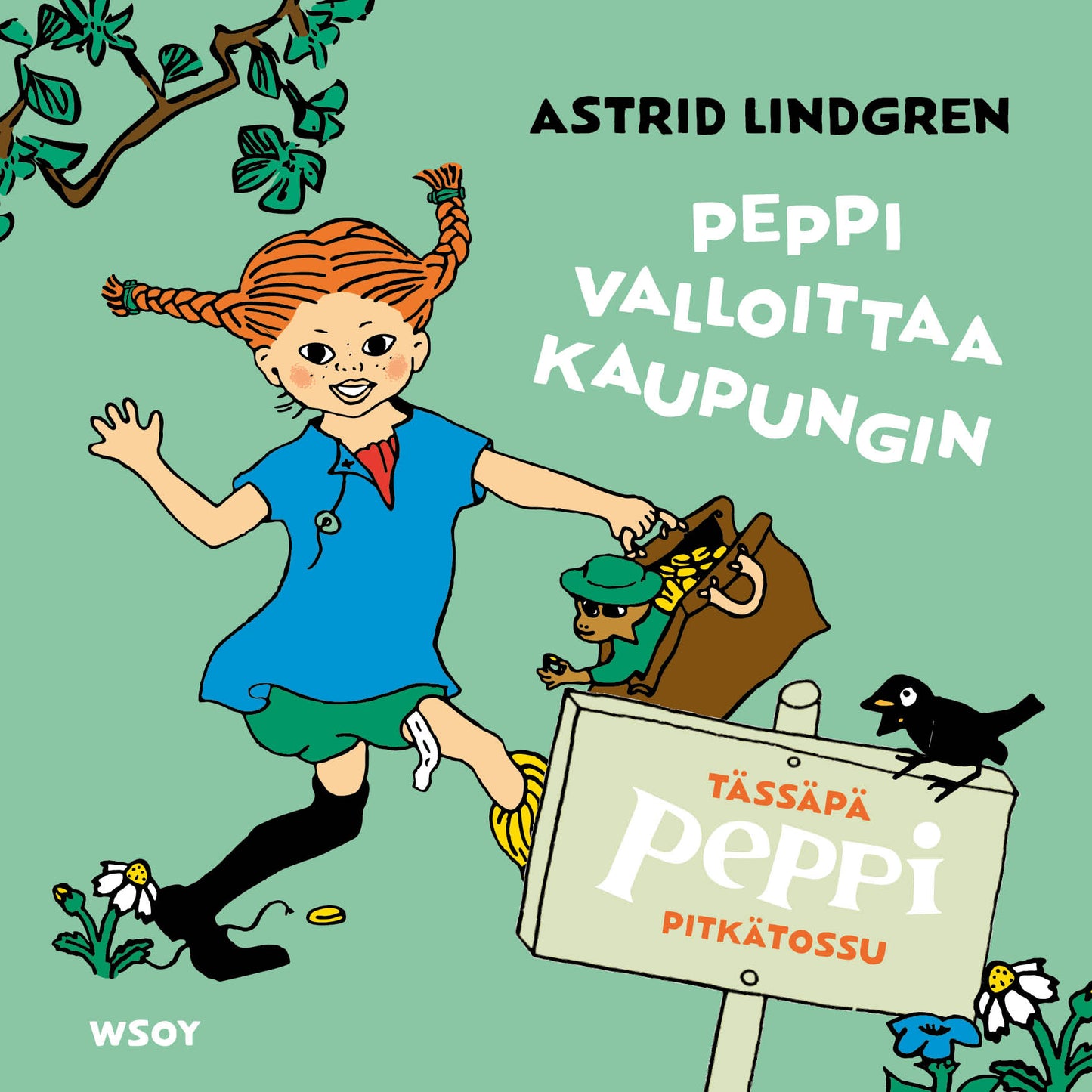Tässäpä Peppi Pitkätossu: Peppi valloittaa kaupungin – Ljudbok