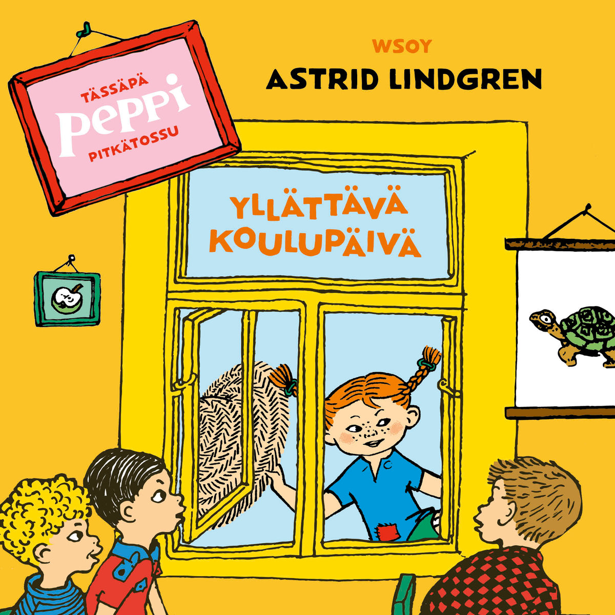 Tässäpä Peppi Pitkätossu: Yllättävä koulupäivä – Ljudbok