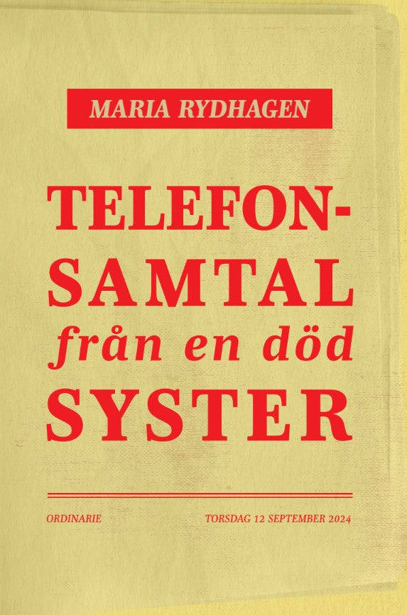 Telefonsamtal från en död syster – E-bok