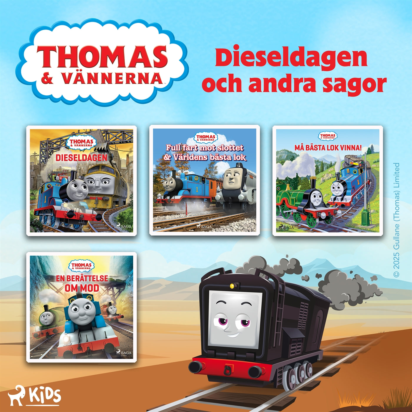 Thomas och vännerna – Dieseldagen och andra sagor – Ljudbok