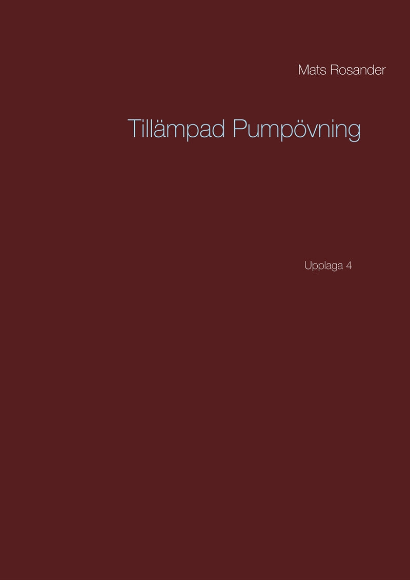 Tillämpad Pumpövning: Upplaga 4 – E-bok
