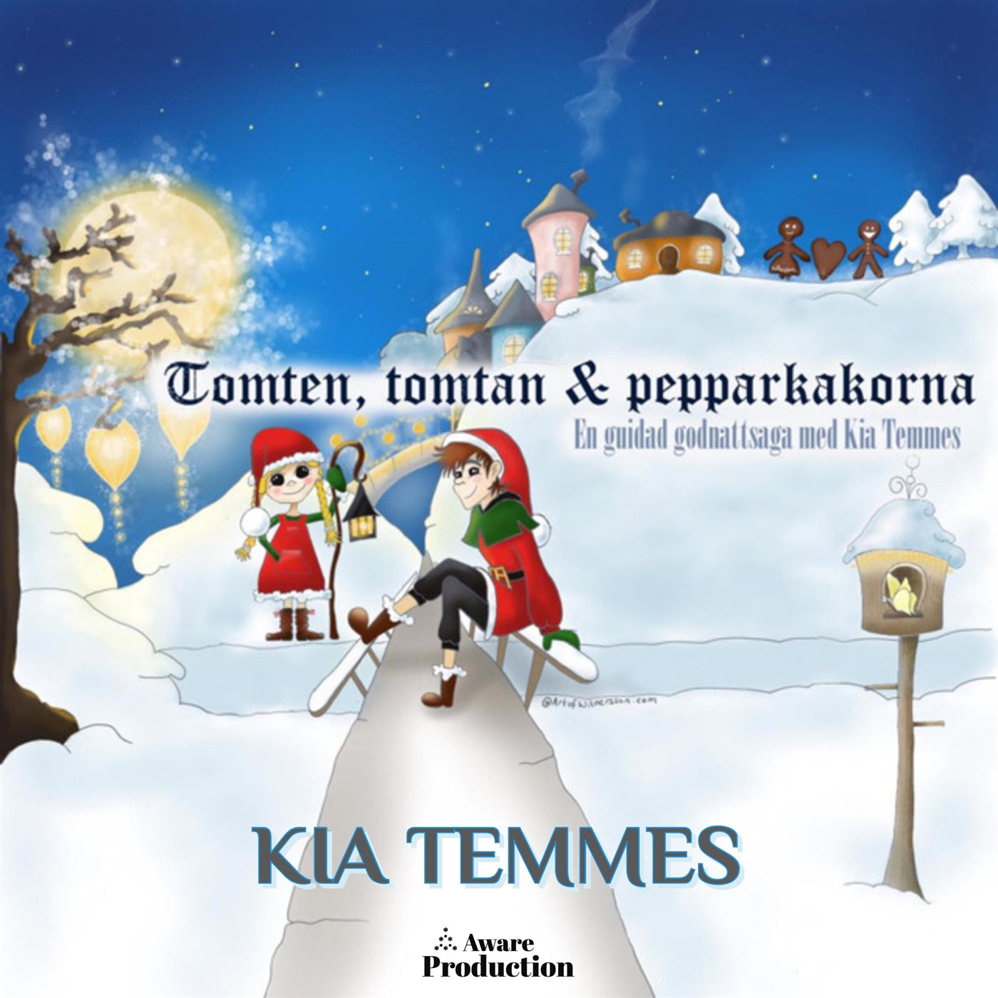 Tomten, tomtan och pepparkakorna, en guidad godnattsaga – Ljudbok