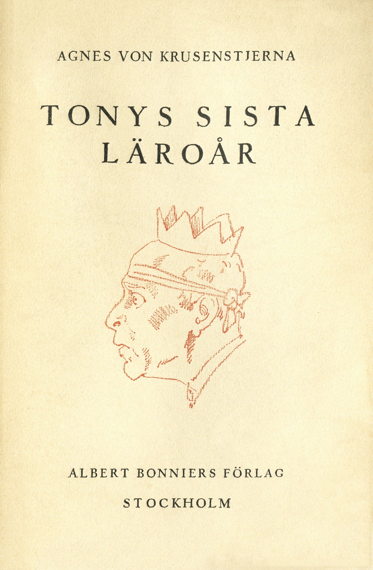 Tonys sista läroår – E-bok