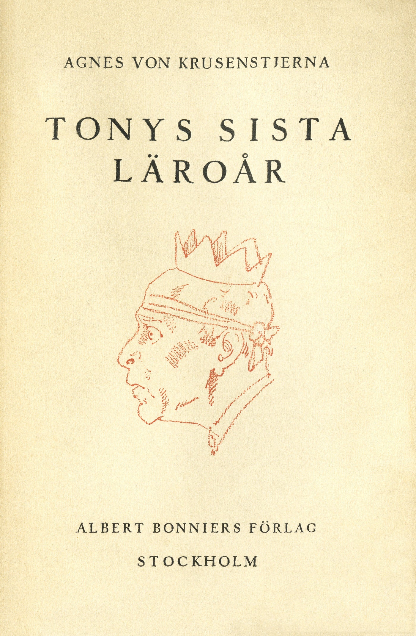 Tonys sista läroår – E-bok
