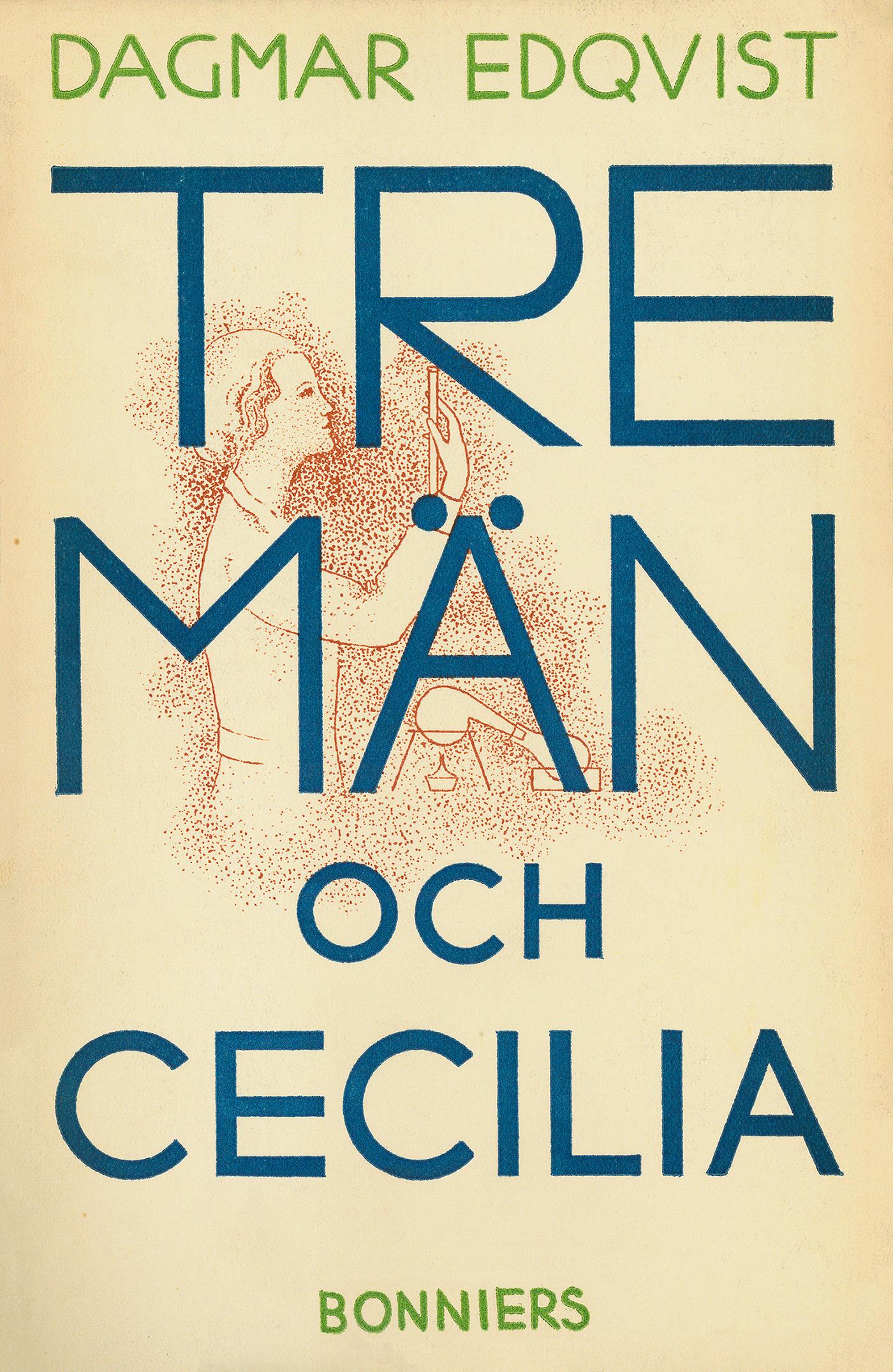 Tre män och Cecilia – E-bok