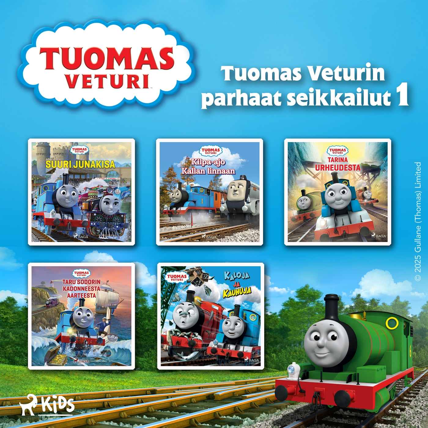 Tuomas Veturin parhaat seikkailut 1 – Ljudbok