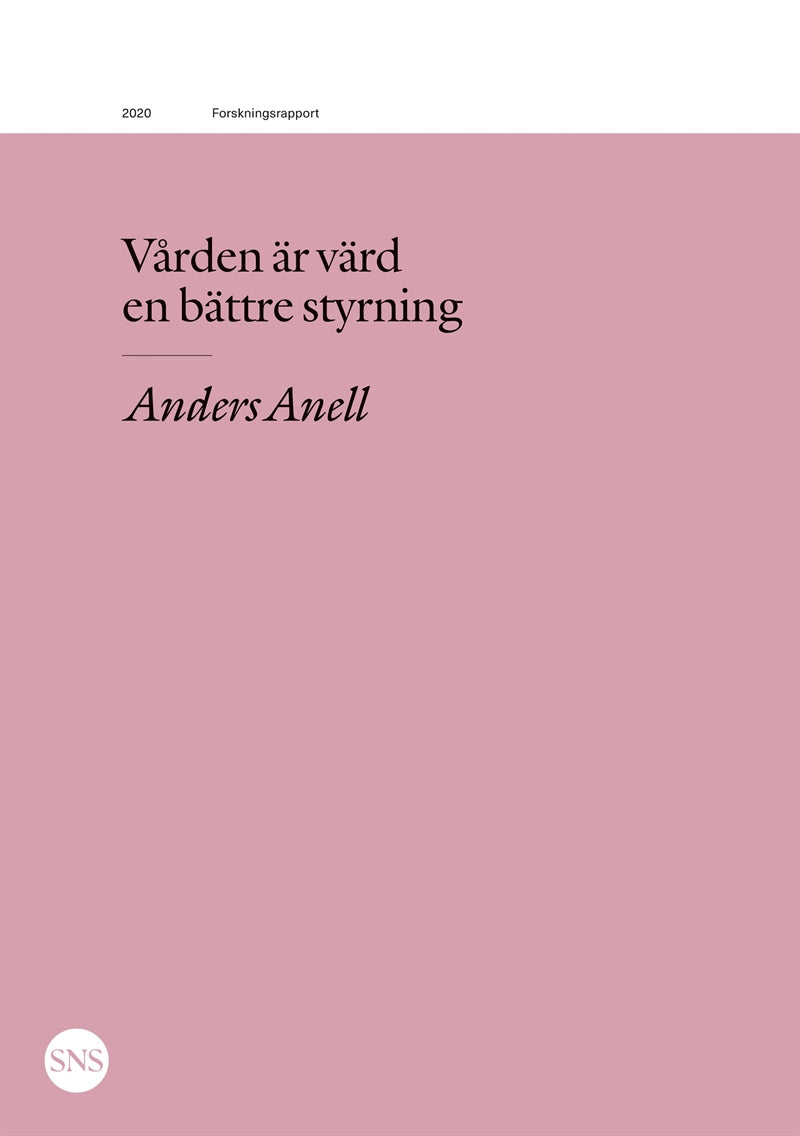 Vården är värd en bättre styrning – E-bok