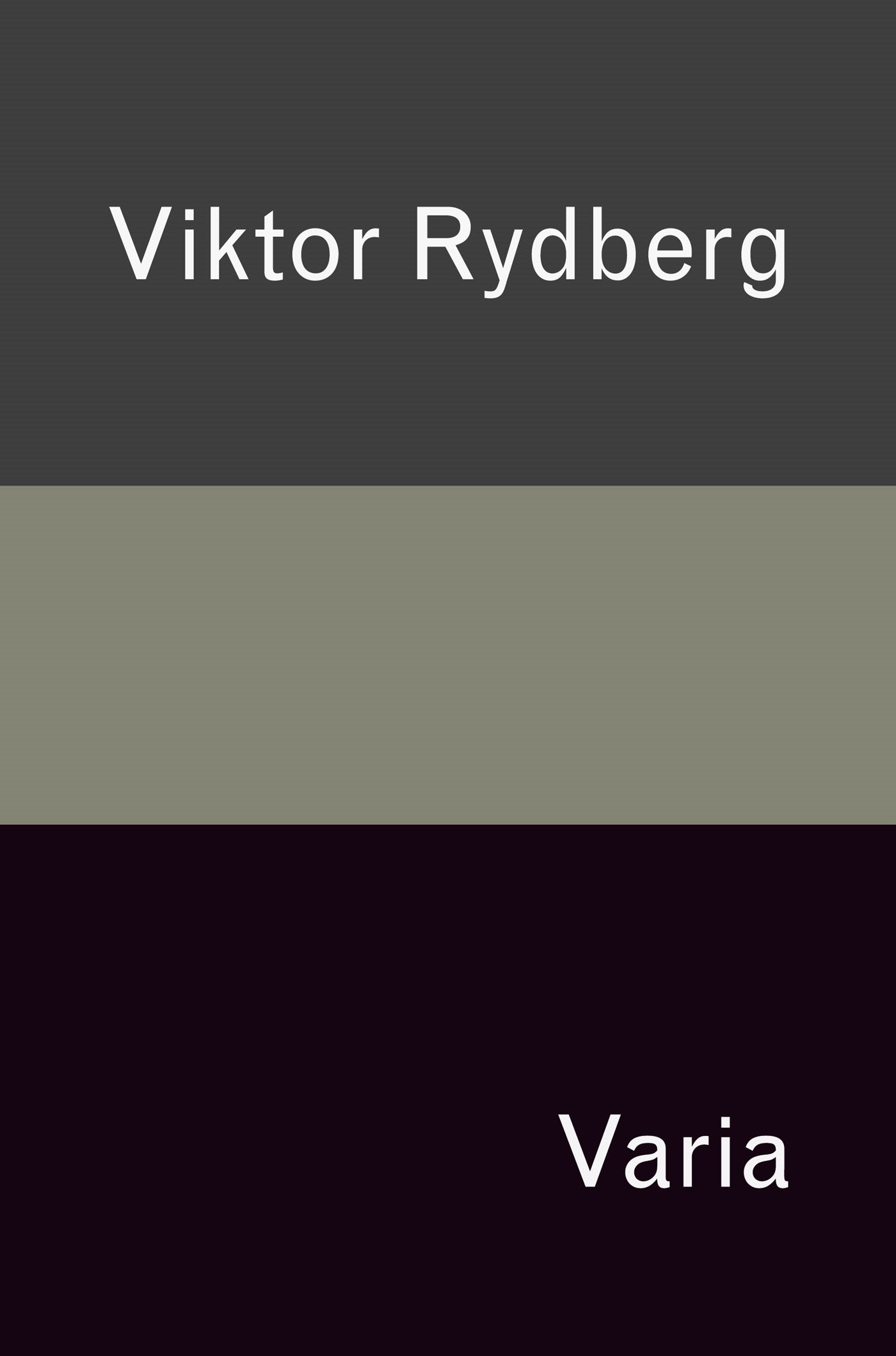 Varia – E-bok