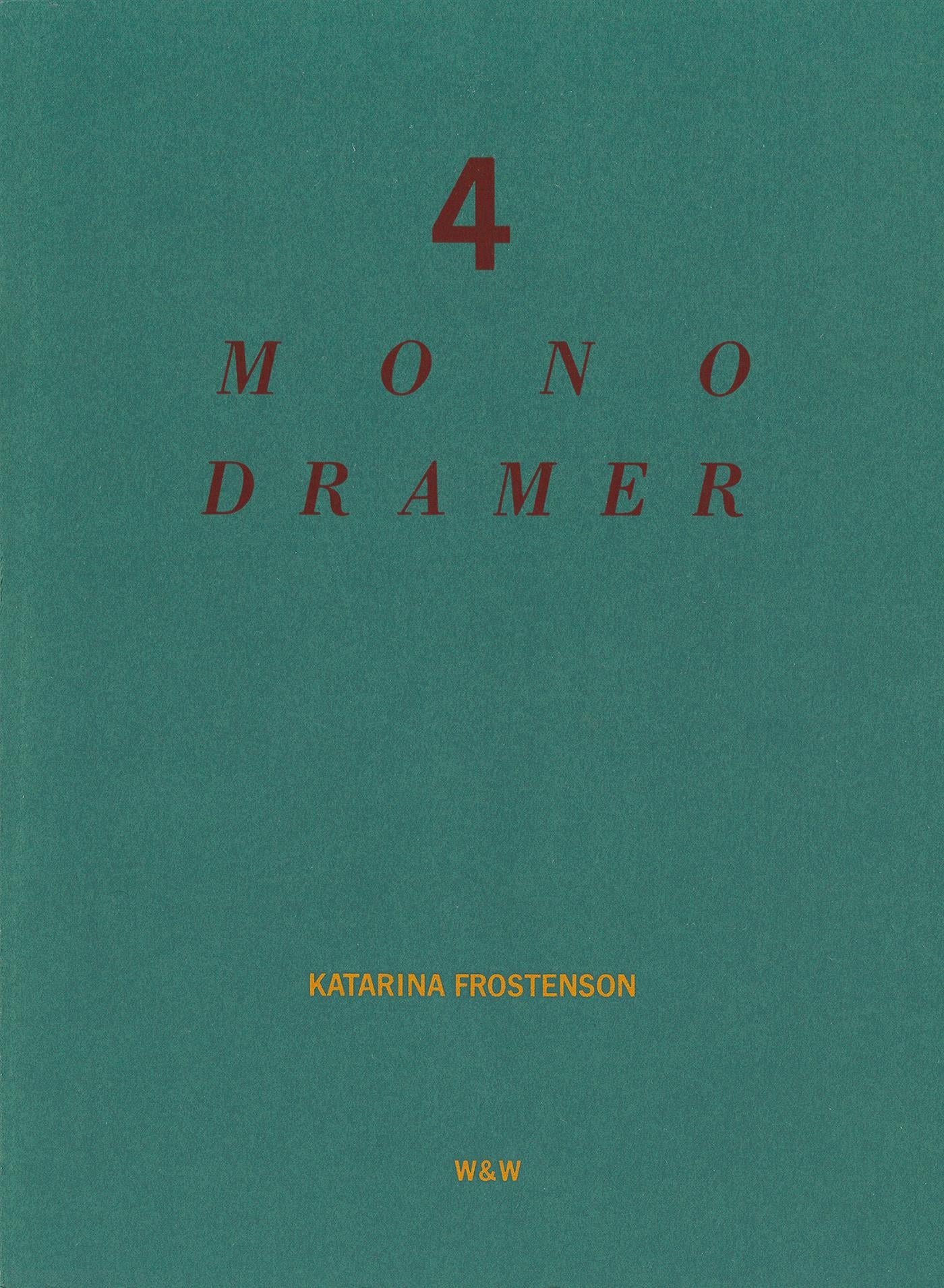 4 monodramer – E-bok