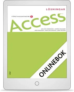 Access Företagsekonomi 1, Lösningar Onlinebok (12 mån)