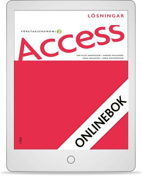 Access Företagsekonomi 2, Lösningar Onlinebok (12 mån)