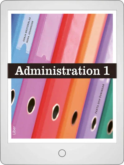 Administration 1 Fakta och övningar Onlinebok