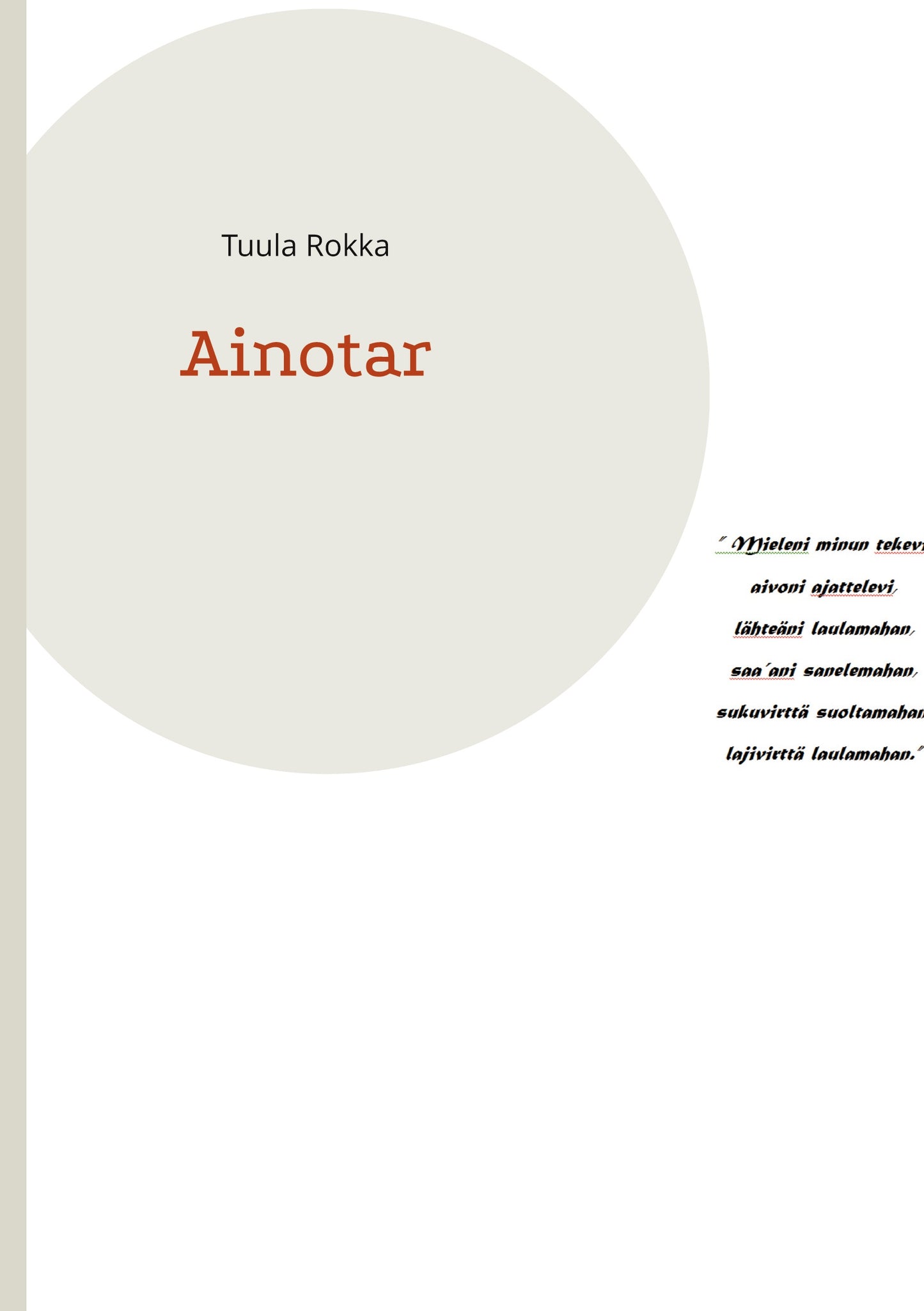 Ainotar – E-bok