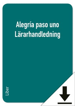 Alegría paso uno Lärarhandledning (nedladdningsbar)