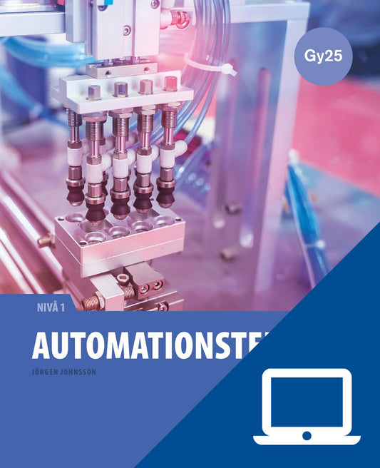 Automationsteknik 1, digitalt lärarmaterial, 12 mån, Gy25 (OBS! Endast för lärare)