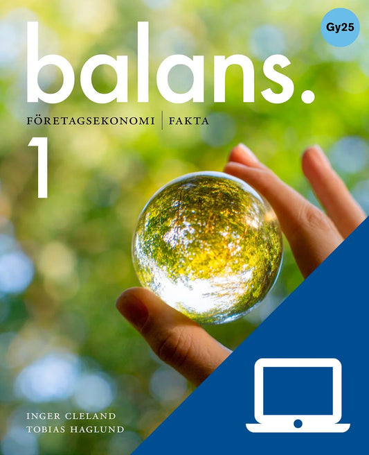 Balans 1, digitala övningar, elev, 6 mån, Gy25