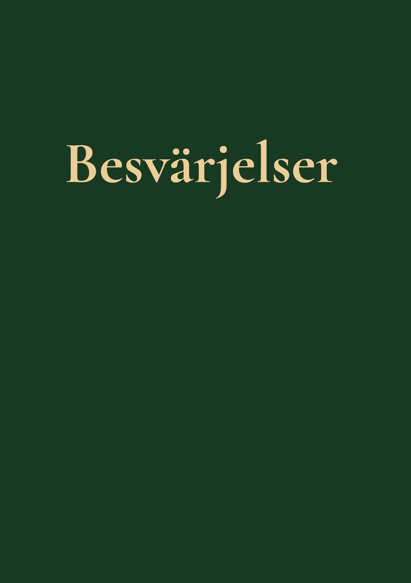 Besvärjelser – E-bok