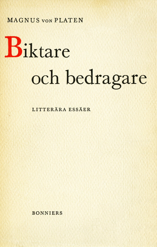 Biktare och bedragare : litterära essäer – E-bok