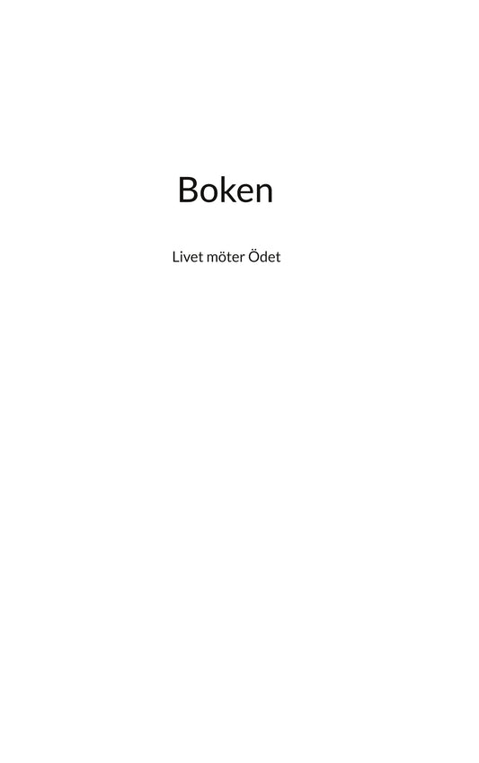 Boken: Livet möter Ödet – E-bok