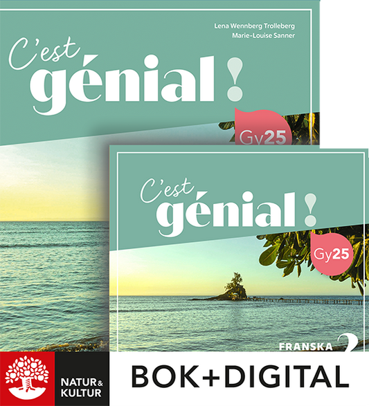 C'est génial ! Franska Fortsättning 2 Paket Bok+Digital