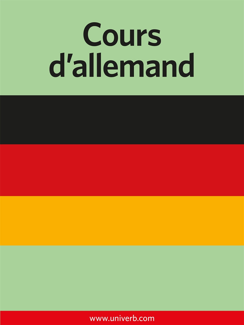 Cours d’allemand – E-bok