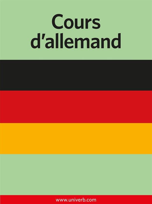 Cours d’allemand – E-bok