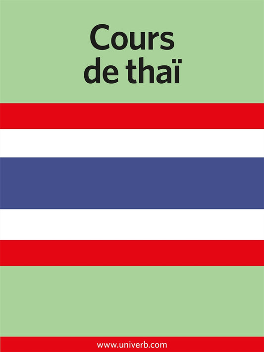 Cours de thaï – E-bok