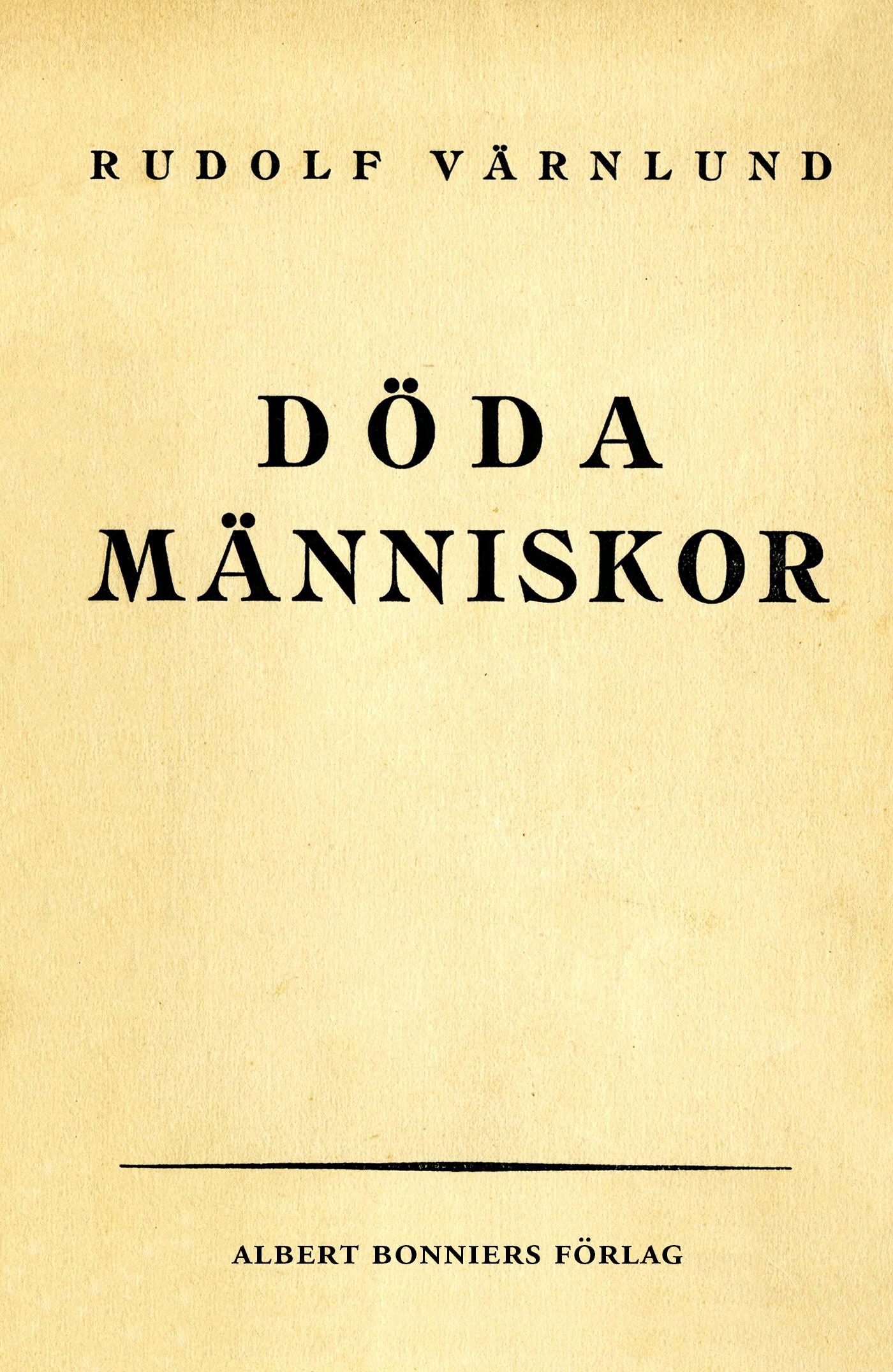 Döda människor : noveller – E-bok