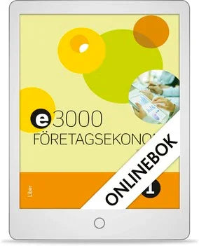 E3000 Företagsekonomi 1 Faktabok Onlinebok (12 mån)