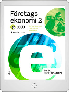 E3000 Företagsekonomi 2 Digitalt Övningsmaterial (elevlicens)