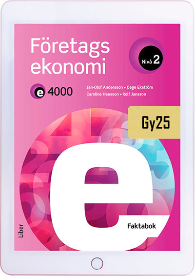 E4000 Företagsekonomi nivå 2 Faktabok Onlinebok