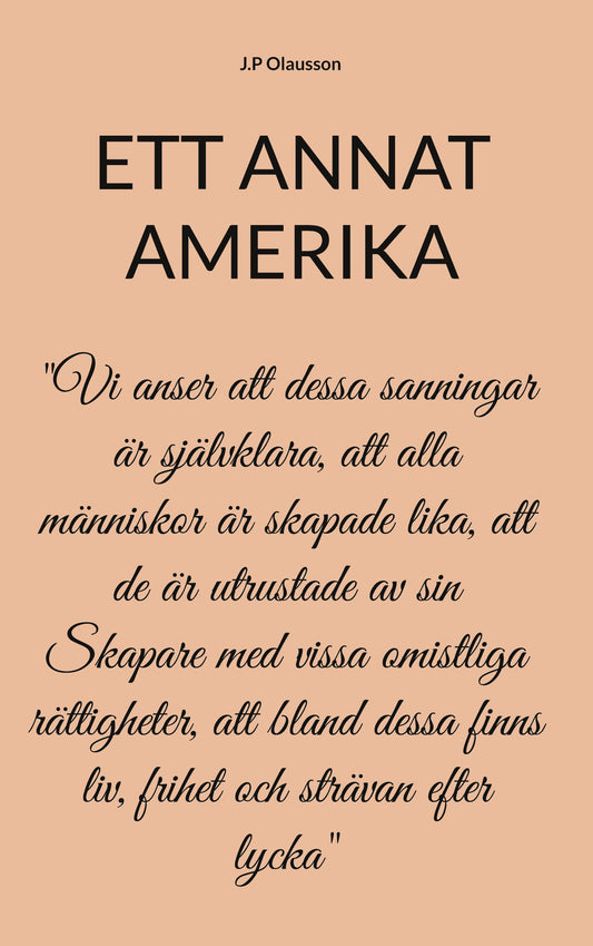 ETT ANNAT AMERIKA – E-bok