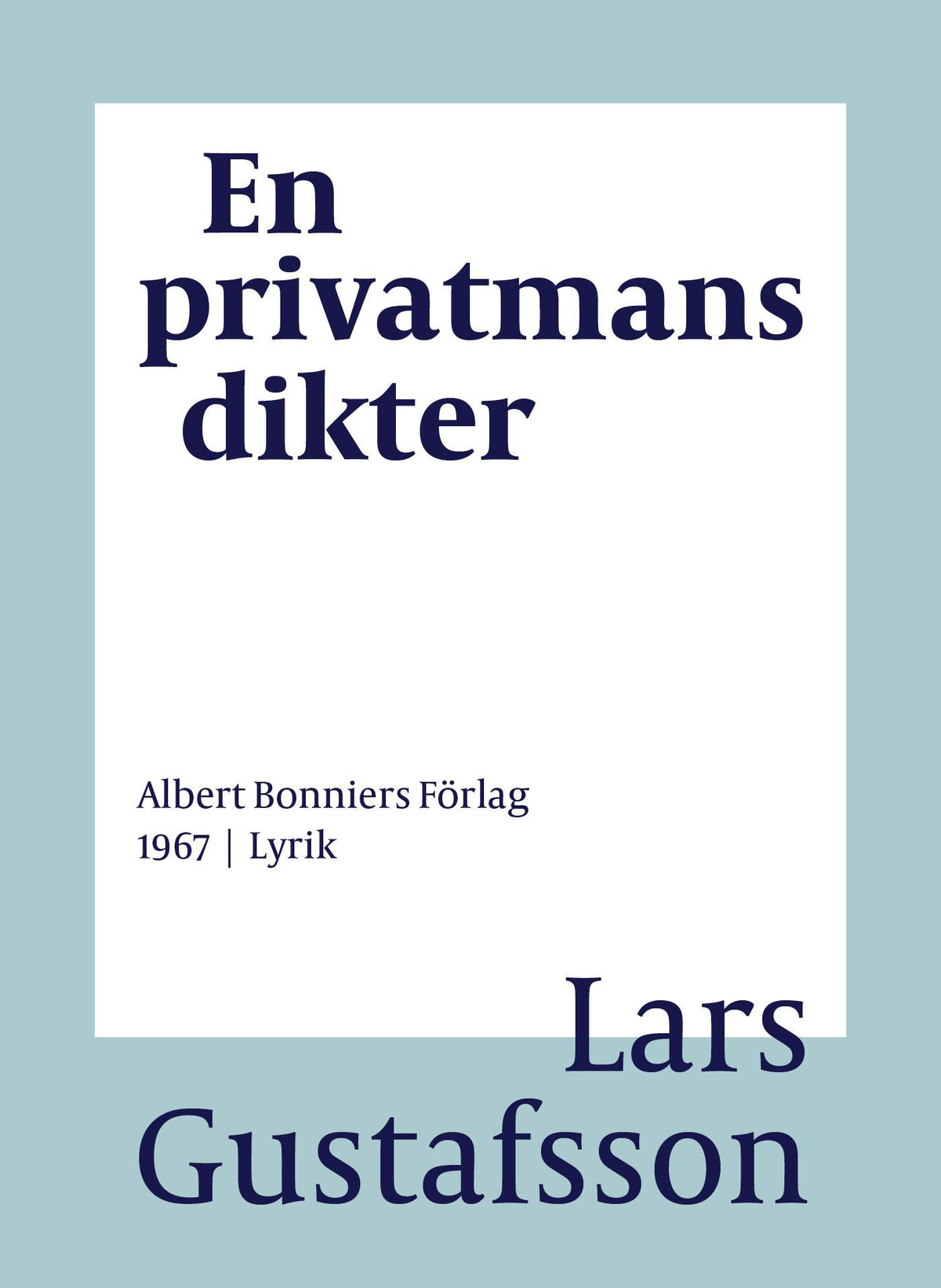 En privatmans dikter – E-bok