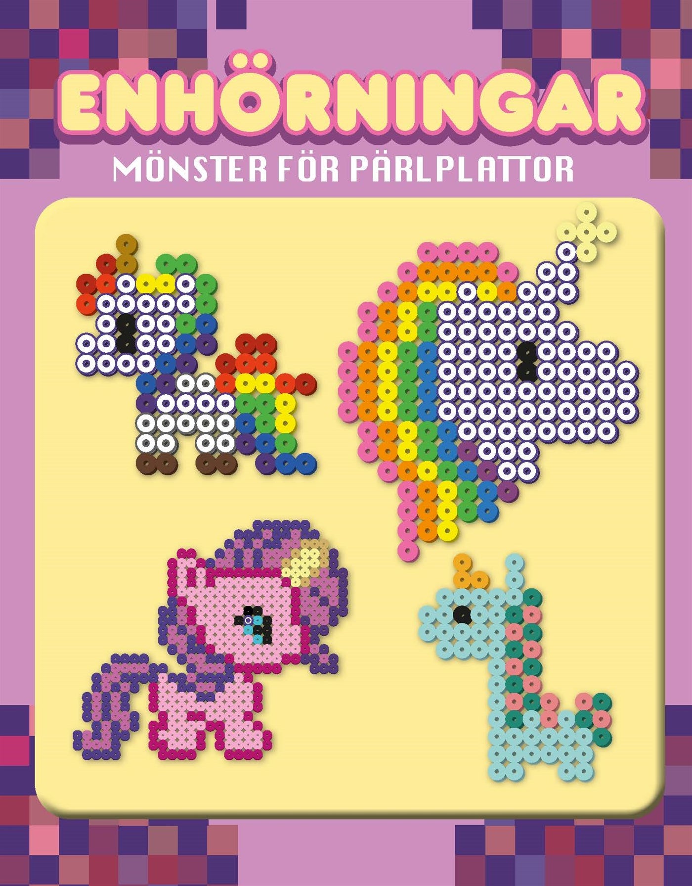 Enhörningar : mönster för pärlplattor – E-bok