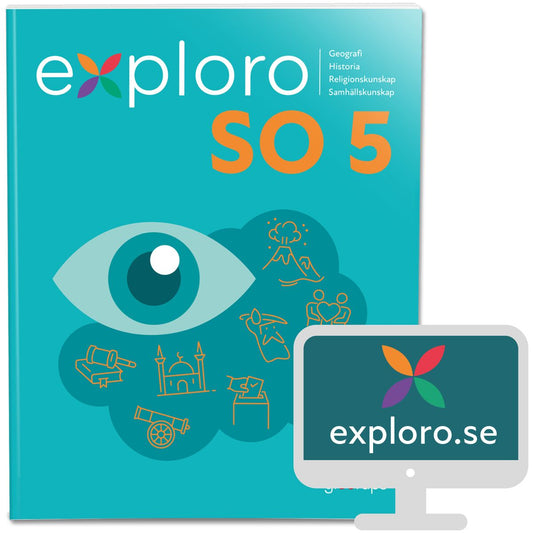 Exploro SO åk 5, grundbok, inkl exploro.se, lärarlic, 12 mån (OBS! Endast för lärare)