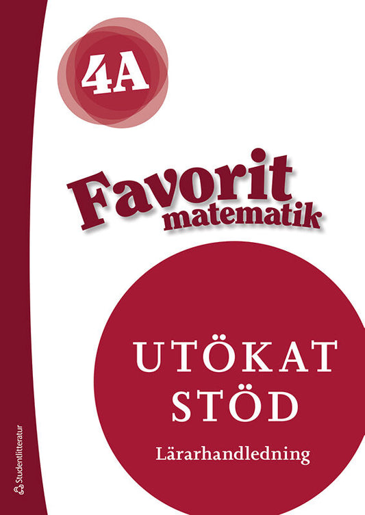 Favorit matematik 4A Utökat stöd - Digital lärarlicens 12 mån