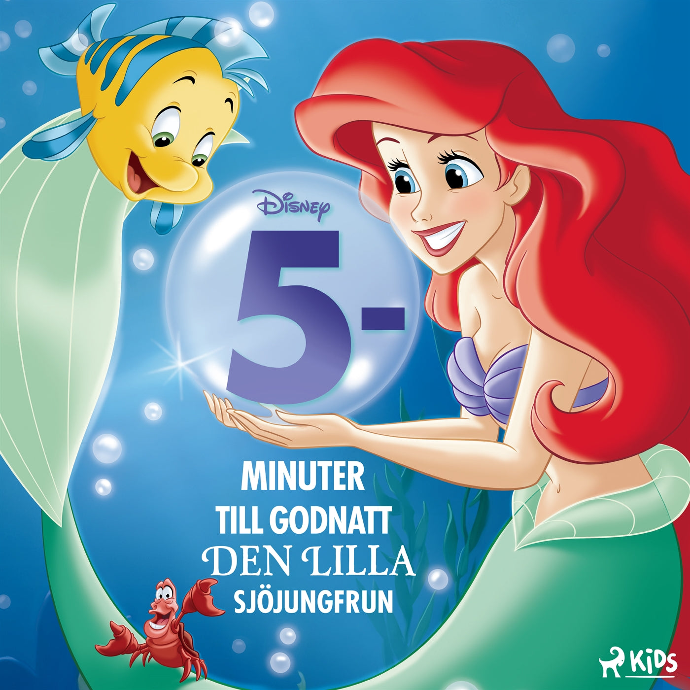 Fem minuter till godnatt – Den lilla sjöjungfrun – Ljudbok