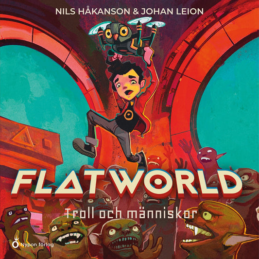 Flatworld  - Troll och människor – Ljudbok