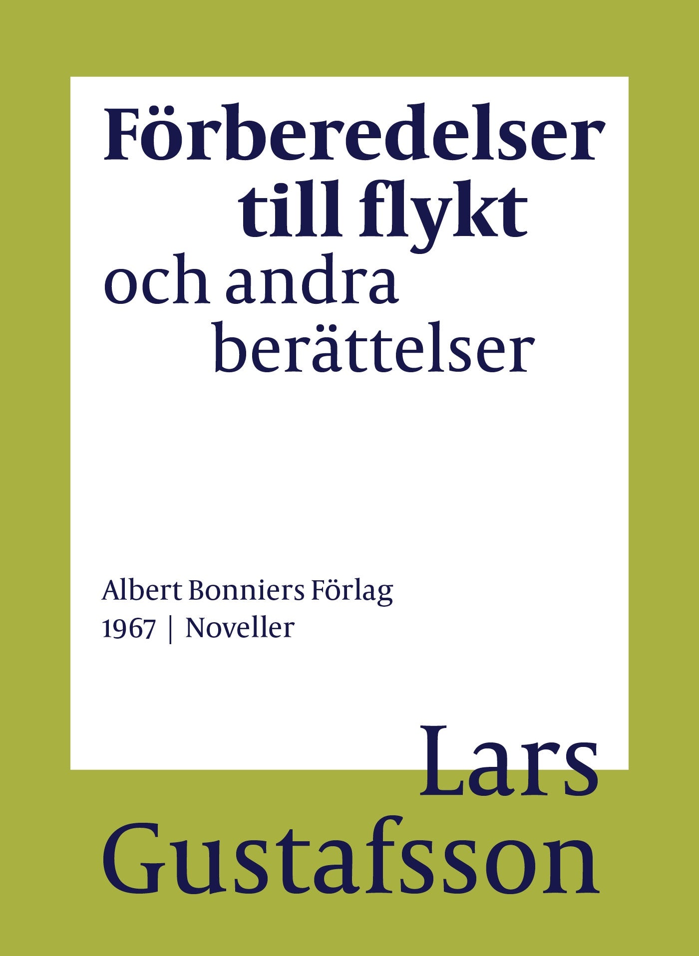 Förberedelser till flykt och andra berättelser – E-bok