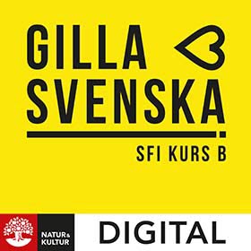 Gilla svenska sfi kurs B Digital 6 mån