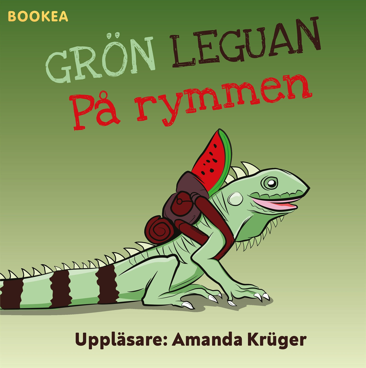 Grön leguan på rymmen – Ljudbok
