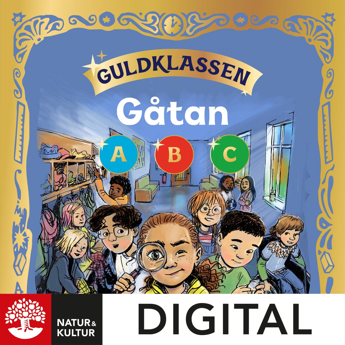 Guldklassen åk 1 Läsebok  A, B och C Gåtan Digital